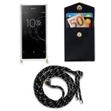 Sony Xperia XA1 Etui Cover Kæde (Brun)