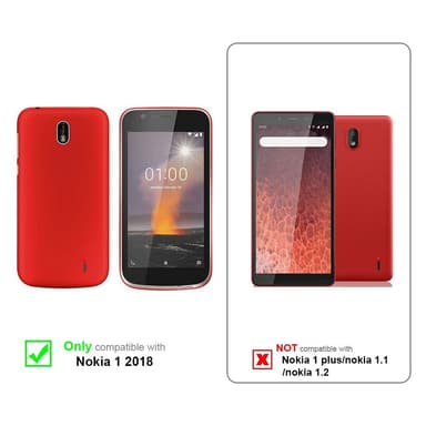 Nokia 1 2018 Cover Etui Case (Rød)