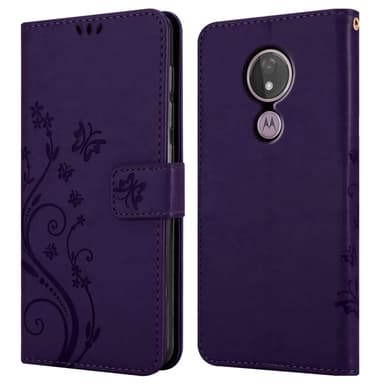 Motorola MOTO G7 POWER Pungetui Cover Case (Lilla)