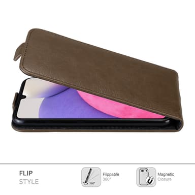 Samsung Galaxy A33 5G Pungetui Flip Cover (Brun)