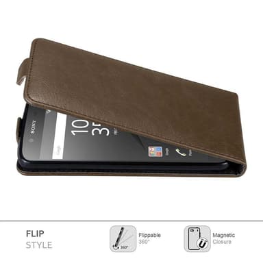 Sony Xperia Z5 Pungetui Flip Cover (Brun)