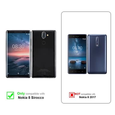 Nokia 8 Sirocco Pungetui Cover Case (Grå)