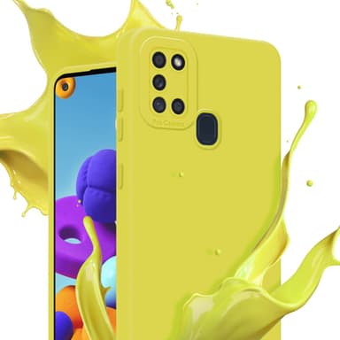 Samsung Galaxy A21s Cover Etui Case (Gul)