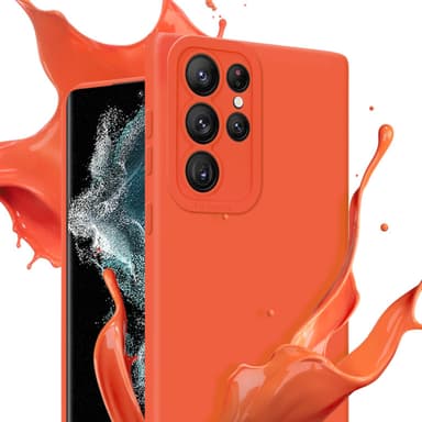 Samsung Galaxy S22 ULTRA Cover Etui Case (Orange)