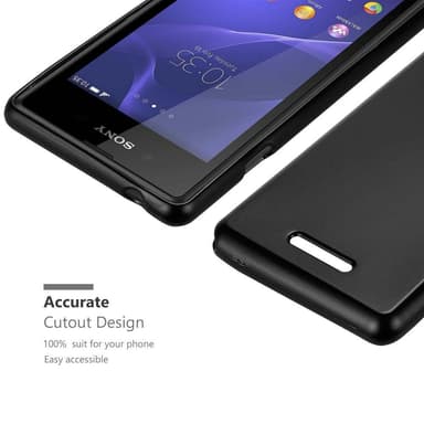 Sony Xperia E3 Cover Etui Case (Sort)
