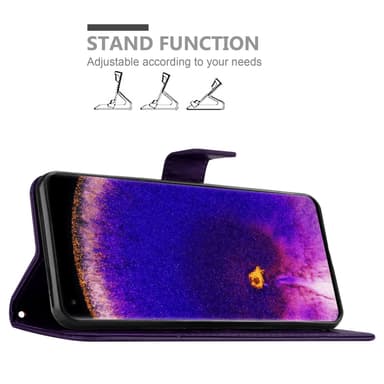 Oppo FIND X5 PRO Pungetui Cover Case (Lilla)