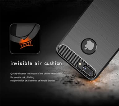 iPhone 7 PLUS / 7S PLUS Cover TPU Etui (Sort)