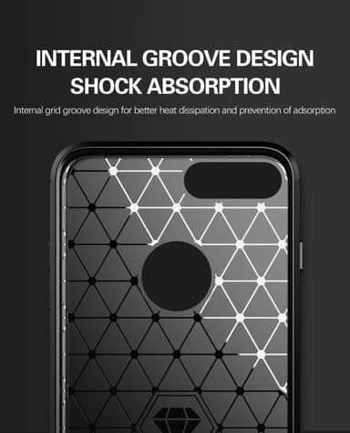iPhone 7 PLUS / 7S PLUS Cover TPU Etui (Sort)