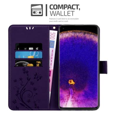 Oppo FIND X5 PRO Pungetui Cover Case (Lilla)