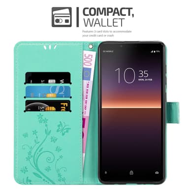 Sony Xperia 10 II Pungetui Cover Case (Turkis)
