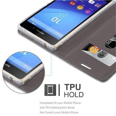Sony Xperia M4 AQUA Pungetui Cover Case (Grå)