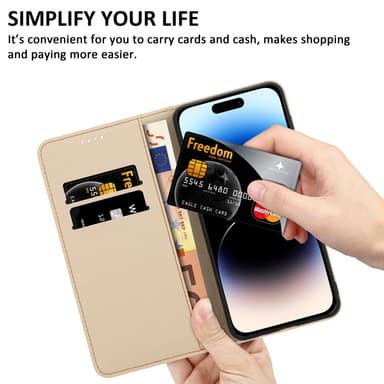 iPhone 14 PRO MAX Pungetui Cover Case (Blå)