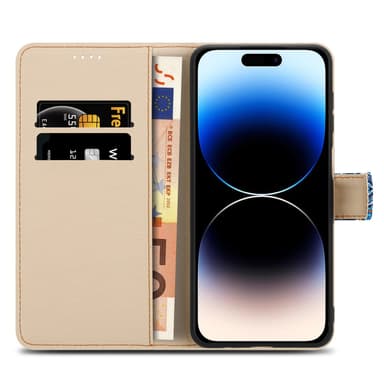 iPhone 14 PRO MAX Pungetui Cover Case (Blå)