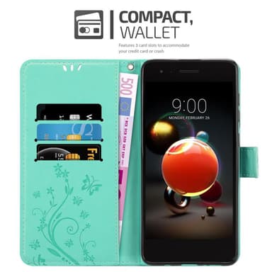 LG K8 2018 / K9 2018 Pungetui Cover Case (Turkis)