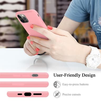 iPhone 12 / 12 PRO Cover Etui Case (Lyserød)