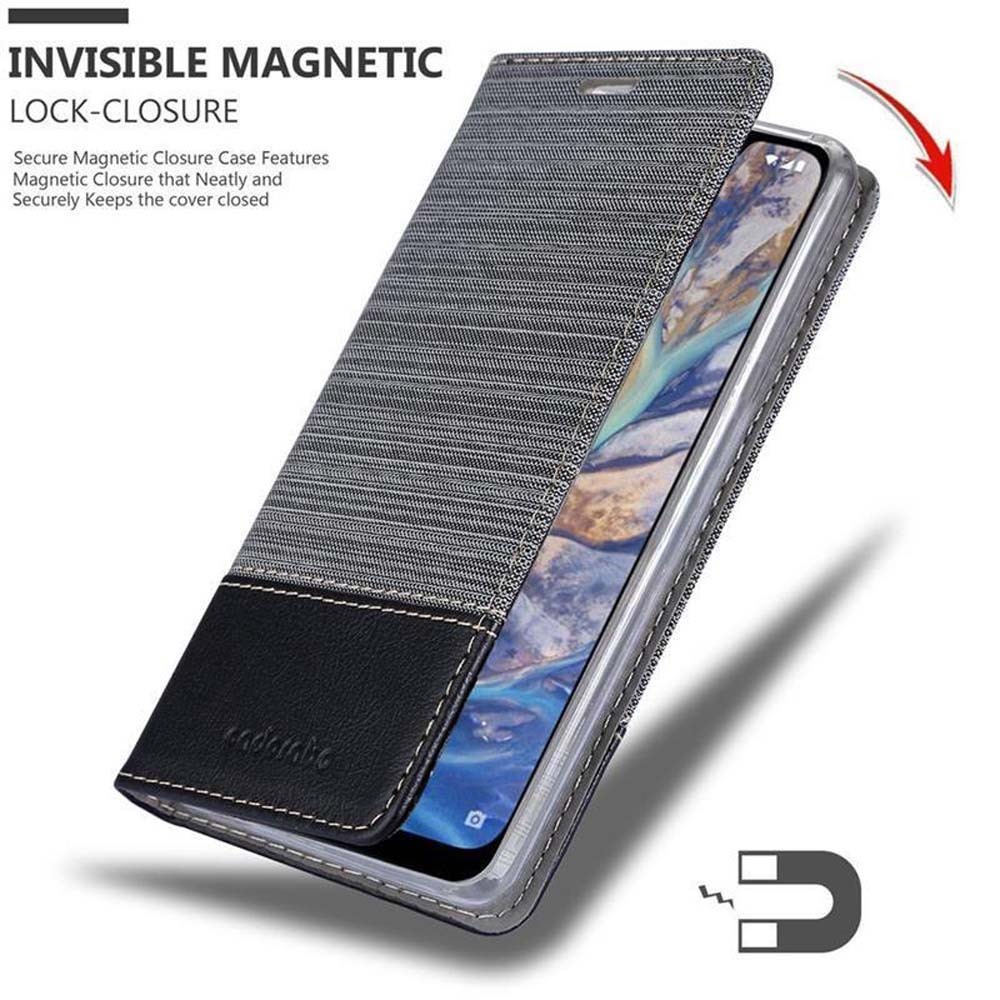 Nokia 7.1 PLUS / X7 Pungetui Cover Case (Grå)