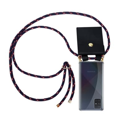 Samsung Galaxy A51 4G / M40s Etui Cover Kæde (Blå)