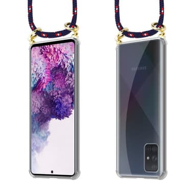 Samsung Galaxy A51 4G / M40s Etui Cover Kæde (Blå)