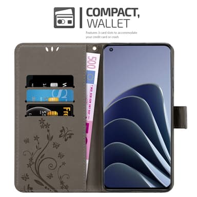 OnePlus 10 PRO 5G Pungetui Cover Case (Grå)