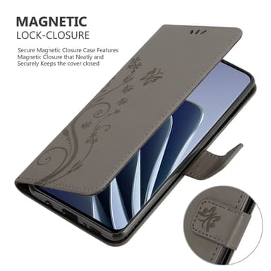 OnePlus 10 PRO 5G Pungetui Cover Case (Grå)