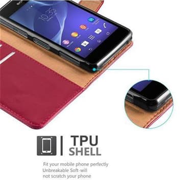 Cover Sony Xperia Z1 COMPACT Etui Case (Rød)