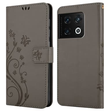 OnePlus 10 PRO 5G Pungetui Cover Case (Grå)
