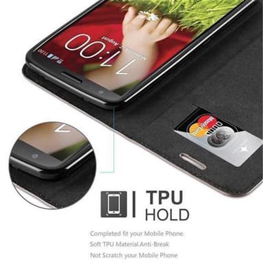 LG G2 Cover Etui Case (Brun)