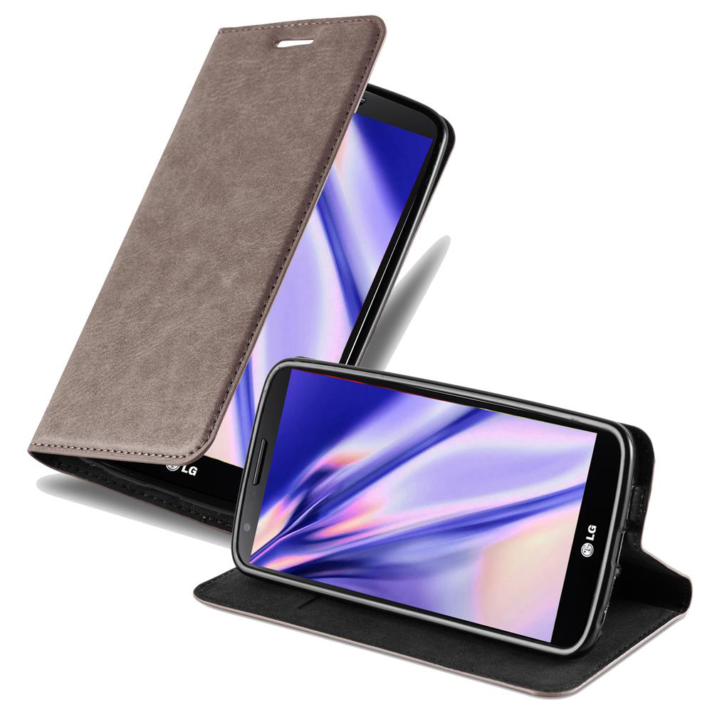 LG G2 Cover Etui Case (Brun)