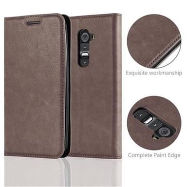LG G2 Cover Etui Case (Brun)