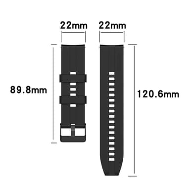 Silikon Armband 22mm för Samsung Galaxy Gear S3/Gear 2