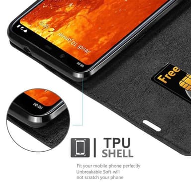 Nokia 8.1 Cover Etui Case (Sort)