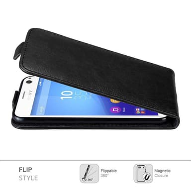 Sony Xperia C4 Pungetui Flip Cover (Sort)