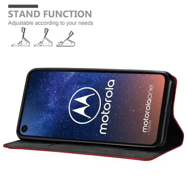 Motorola ONE VISION Cover Etui Case (Rød)