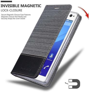 Sony Xperia C4 Pungetui Cover Case (Grå)