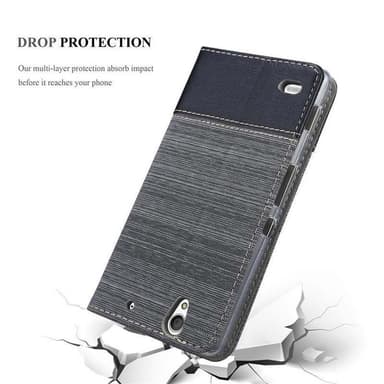 Sony Xperia C4 Pungetui Cover Case (Grå)
