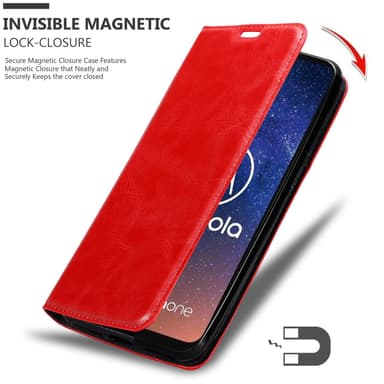 Motorola ONE VISION Cover Etui Case (Rød)