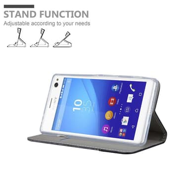 Sony Xperia C4 Pungetui Cover Case (Grå)