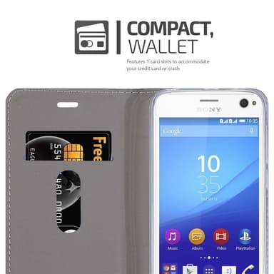 Sony Xperia C4 Pungetui Cover Case (Grå)