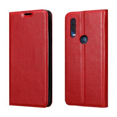 Motorola ONE VISION Cover Etui Case (Rød)