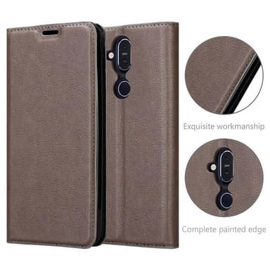 Nokia 7.1 PLUS / X7 Cover Etui Case (Brun)