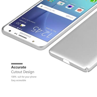 Samsung Galaxy J7 2015 Cover Etui Case (Sølv)