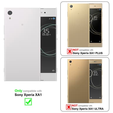 Sony Xperia XA1 Cover Etui Case (Sølv)