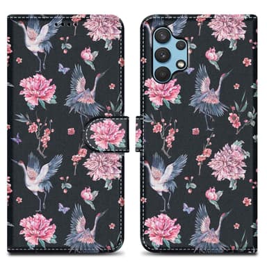 Samsung Galaxy A32 4G Pungetui Cover Case (Sort)