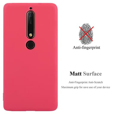 Cover Nokia 6.1 Etui Case (Rød)
