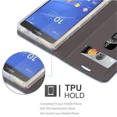 Sony Xperia Z2 COMPACT Pungetui Cover Case (Blå)
