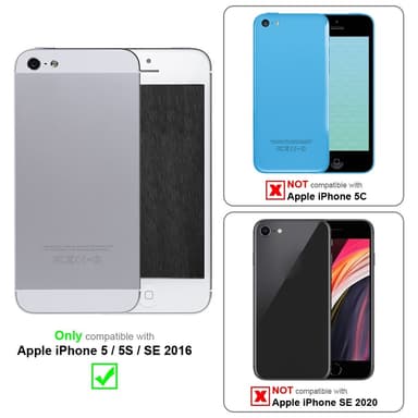iPhone 5 / 5S / SE 2016 Cover Etui Case (Lyserød)
