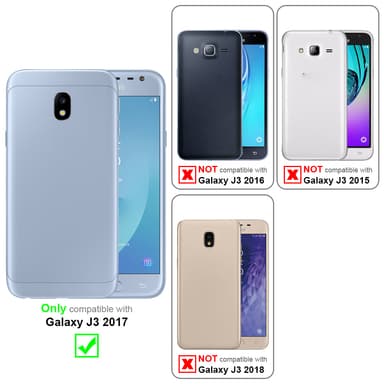 Samsung Galaxy J3 2017 Cover Etui Case (Sort)