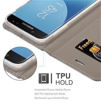 Samsung Galaxy J7 2017 Pungetui Cover Case (Grå)