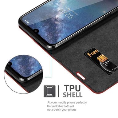 Nokia 2.2 Cover Etui Case (Rød)