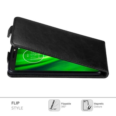 Motorola MOTO E5 / G6 PLAY Pungetui Flip Cover (Sort)